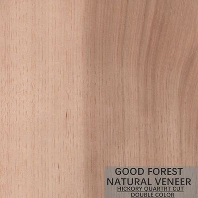 Doğal Hickory Ahşap Kaplama Çift Renk Popüler Dolap Ahşap Kaplama FSC