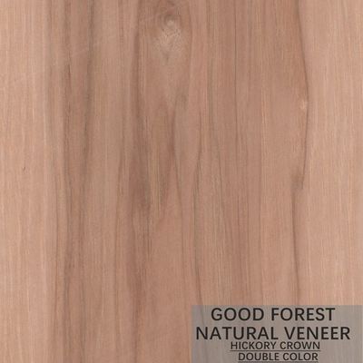 Doğal Hickory Ahşap Kaplama Çift Renk Popüler Dolap Ahşap Kaplama FSC