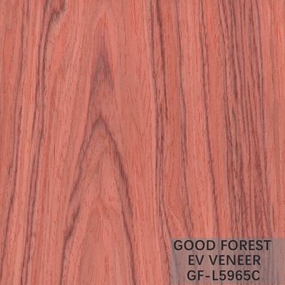 Mühendislik Ahşap Kaplama Kırmızı Santos Gül Ağacı 2850mm uzunluk Kapı ve dolap yüzeyi için SZ-L220C/595C/3305C/6155C/5965C