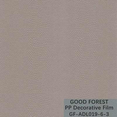 Yapıştırıcı PP Dekoratif Film Kertenkele Dermatoglif İşlemi Düzleştirilebilir
