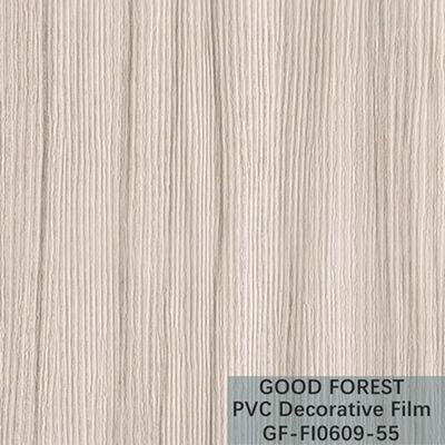 Wallboard Beyaz PVC Film Dekoratif 1260mm - 1330mm Genişlik Ahşap Tahıl