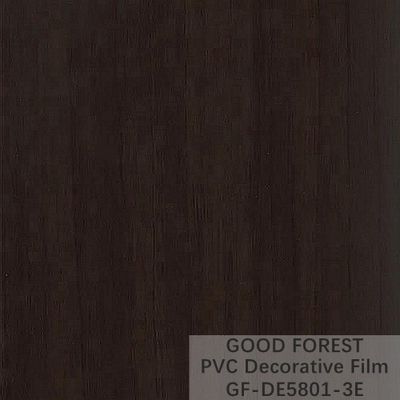Dekoratif Siyah PVC Film 1260mm - 1330mm Genişlik Ahşap Tahıl