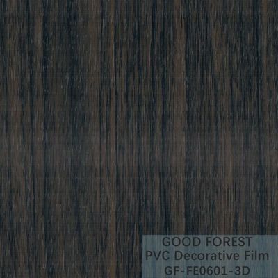 Dekoratif Siyah PVC Film 1260mm - 1330mm Genişlik Ahşap Tahıl