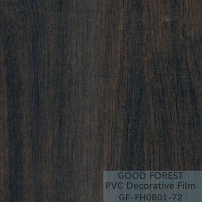 Dekoratif Siyah PVC Film 1260mm - 1330mm Genişlik Ahşap Tahıl
