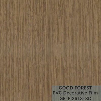Akışkanlık PVC Dekoratif Film Çizilme Direnci Ahşap Tahıl