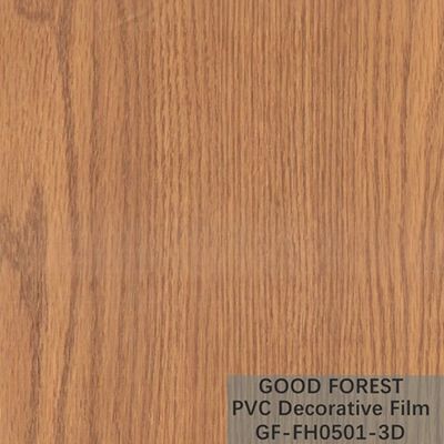 Akışkanlık PVC Dekoratif Film Çizilme Direnci Ahşap Tahıl