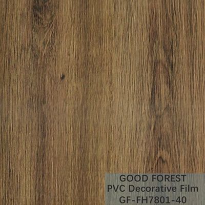 Akışkanlık PVC Dekoratif Film Çizilme Direnci Ahşap Tahıl