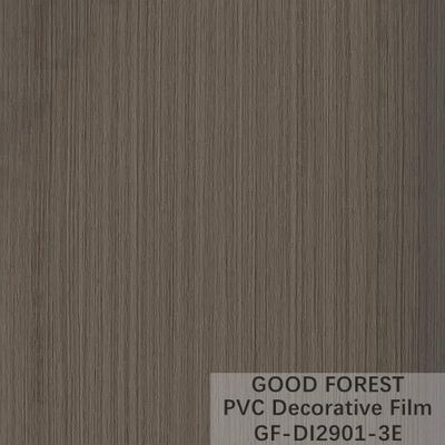 Bölme PVC Dekoratif Film 0.25mm - 0.60mm Kalınlık Koyu Gri Renk