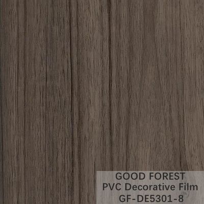 Bölme PVC Dekoratif Film 0.25mm - 0.60mm Kalınlık Koyu Gri Renk