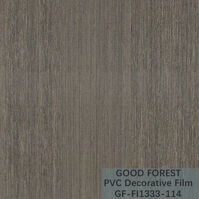 Bölme PVC Dekoratif Film 0.25mm - 0.60mm Kalınlık Koyu Gri Renk