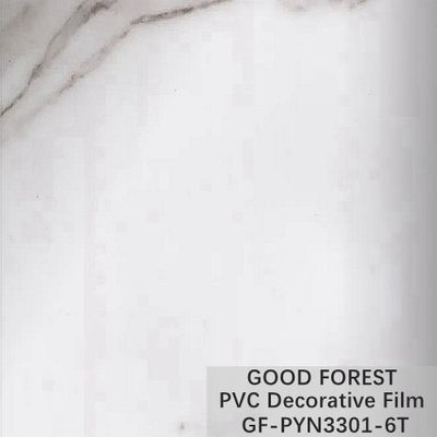 0.25 - 0.60mm Kalınlıklı Dolaplar Mermer PVC Film Tahıl