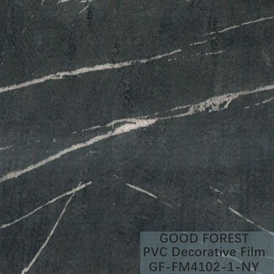 0.25 - 0.60mm Kalınlıklı Dolaplar Mermer PVC Film Tahıl