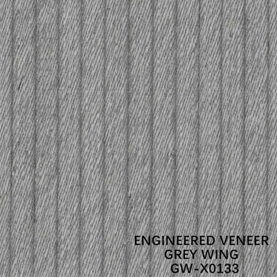 ISO Dekorasyon 3100mm Mühendis Ahşap Kaplama Sıra Dışı Kanat Egzotik Damar Gri Renk GW-X0123/X0133