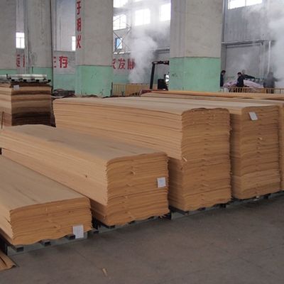 Özel Recon Elm Wood Veneer düz kesim ve 2500 * 640 mm dolap yüzü için taç kesim