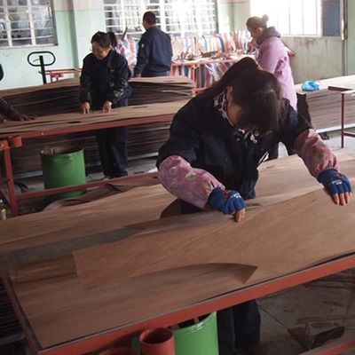 Ticari Toptan Satış FCG-L1.1N Özel Şekilli Mühendislik Ahşap Kaplama, Mühendislik ve Dekorasyon Projeleri için Toplu Düzensiz Ahşap Kaplama