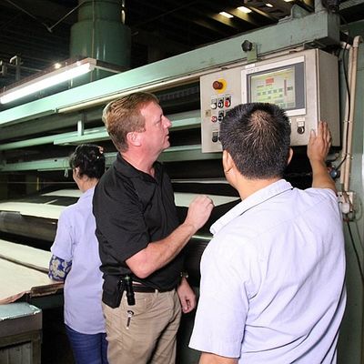Katı ahşap Amerikan Elm Yaprakları Çeyreği Kesilmiş Taç Tanesi Doğal Renk Kapı Yüzü 3200mm Yukarı