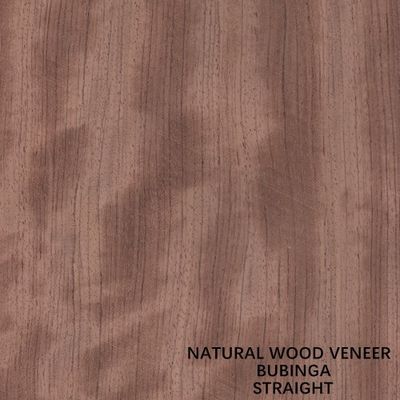 Mobilya / Müzik Aletleri İçin Düz 0.5mm Afrika Doğal Bubinga Ahşap Kaplama