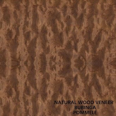 Müzik Aletleri İçin Pommele Tahıl Afrika Doğal Bubinga Ahşap Kaplama 0.5mm