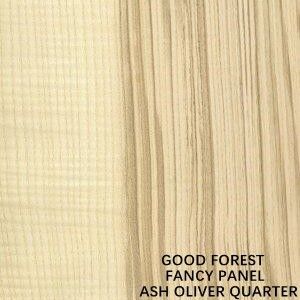 Fancy Panel Yüzlü Doğal Kül Oliver Çeyreği Kesim Düz Taneler Uzunluğu 2745mm Tabin ve Mobilya için Boyalı