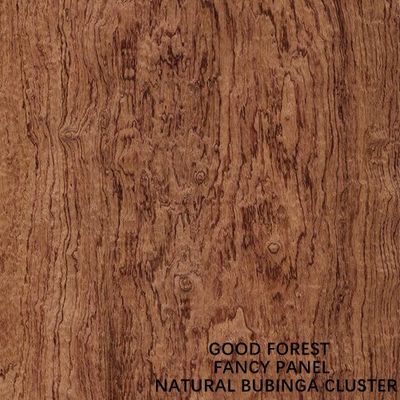 Fantezi Bubinga Kontrplak Küme Tahıl Otel Dekorasyonu İçin Yüksek Kalite 2440/2745 / 3050mm Uzatılmış Boyut Çin Fabrikası