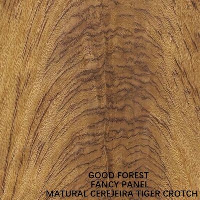 Özel Cerejeira Tiger Crotch Ahşap Kaplama 2440x1220 2745mm Otel İçin