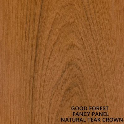 Doğal Tik Taç Ahşap Kaplama Fantezi Kontrplak Kurulu Mdf Sunta Mobilya Taban Kurulu 2440 2745mm Uzunluk