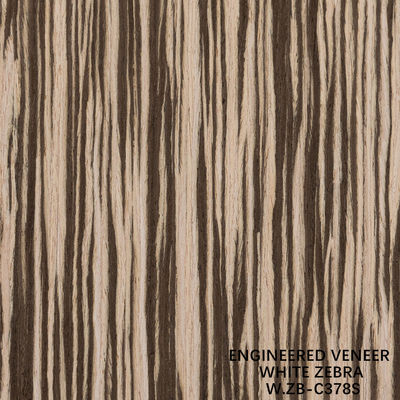 2500 mm Mühürlenmiş Ahşap Finer Beyaz Zebra Düz Taneler Zb-378s Şık Plywood için