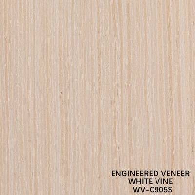 Rekonstitüsiyonlu Dekoratif Mühendislik Ahşap Yaprakları Finer White Vine 905S 0.5mm