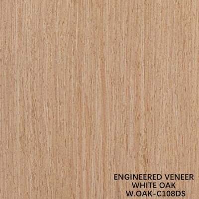 Fantezi Yapı Kompozisyonlu Yaprak Finer Yaprakları Beyaz Meşe 108DS Dekorasyon için 2500-3100mm uzattı