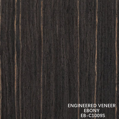 Düz Ebony Renkli Mühendislik Ahşap Yapısı Fener Plywood için 640-1220mm Genişlik Splicing