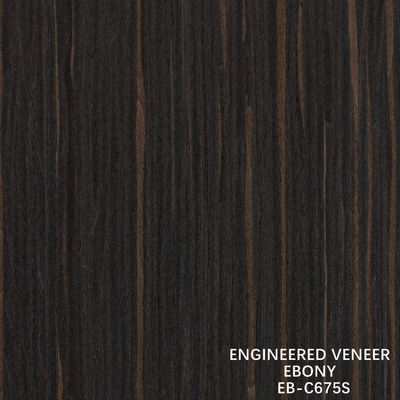 Düz Ebony Renkli Mühendislik Ahşap Yapısı Fener Plywood için 640-1220mm Genişlik Splicing