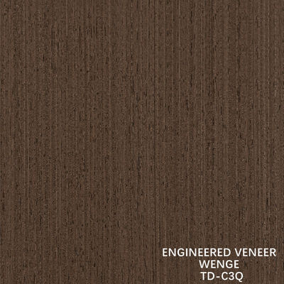 Recon Wenge Ahşap Finer Düz çizgi kalınlığı 0.15-1.8mm İç Kapılar ve Pencereler İçin Döner