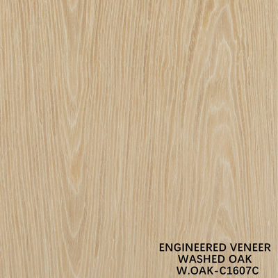 Otel ve Ev Dekorasyonu İçin Özelleştirilmiş İnsan Yapımı Yıkanmış Meşe Ağacı Kaplama 0.15-0.55 Mm Kalınlık Çin Üretimi W.OAK-161S / 1129S / 1162C / 1607C
