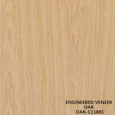 Amerikan Meşe Mühendisliği Ahşap Veneer Çeyreği Kesim 0.5mm Kalınlığı Kapı ve Dolabı Yüzü OAK-208Q / 373S / 1092S / 1103S / 1188C