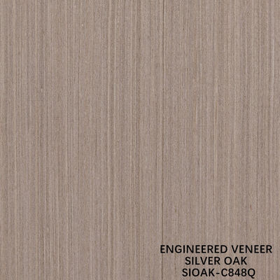 Dilim Kesim Yeniden Oluşturulmuş Gümüş Meşe Ağacı Kaplama Uzunluğu 2500-3100mm Duvar Kaplaması İçin Özelleştirilebilir SOAK--848Q/877Q/898Q/948Q/985Q