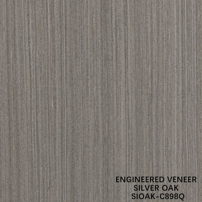 Dilim Kesim Yeniden Oluşturulmuş Gümüş Meşe Ağacı Kaplama Uzunluğu 2500-3100mm Duvar Kaplaması İçin Özelleştirilebilir SOAK--848Q/877Q/898Q/948Q/985Q