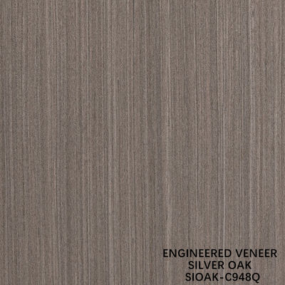 Dilim Kesim Yeniden Oluşturulmuş Gümüş Meşe Ağacı Kaplama Uzunluğu 2500-3100mm Duvar Kaplaması İçin Özelleştirilebilir SOAK--848Q/877Q/898Q/948Q/985Q