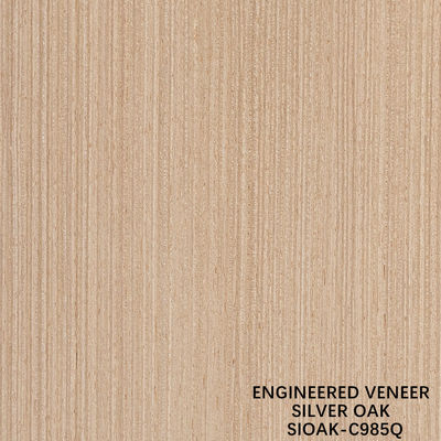 Dilim Kesim Yeniden Oluşturulmuş Gümüş Meşe Ağacı Kaplama Uzunluğu 2500-3100mm Duvar Kaplaması İçin Özelleştirilebilir SOAK--848Q/877Q/898Q/948Q/985Q