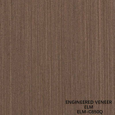 0.5mm Sanayi Elm Ahşap Finer Yaprak Harika Paneller için 2500-3100mm Uzunleştirilmiş Çeyreği Kesim Kırmızı Renkli