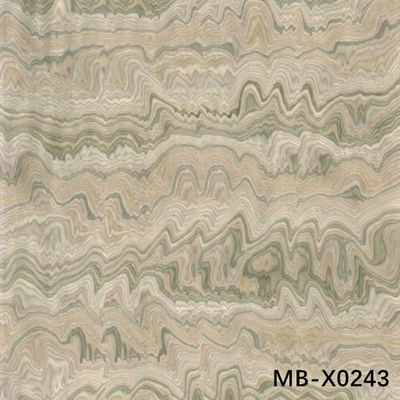 Yüksek Kaliteli Özel Ahşap Finer Mermer MB-X0243 Mermer Tanesi Dekorasyon için 0.15-1.0mm Kalınlığı