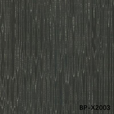 Fancy Black Pearl Wood Veneer BP-X2003 Yeni Tasarım 3100mm Uzunluk Ahşap Kapı Deri için