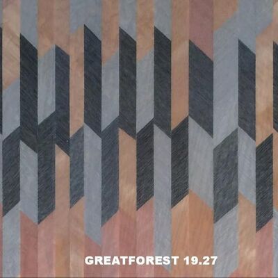 Sanatsal Parket ahşap Veneer Simetrik Kolaj Geometrik Desen Renk Zengini Ahşap Resim 0.55mm