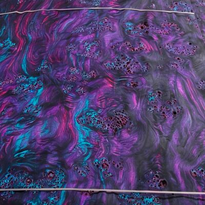 Renkli Iridescent Bitki Boyanmış Doğal Ahşap Finer, Dolaplar, Kapılar, Mobilya ve İç Dekorasyon için Ekolojik Dostlu Dekoratif Ahşap Finer