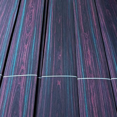 Renkli Iridescent Bitki Boyanmış Doğal Ahşap Finer, Dolaplar, Kapılar, Mobilya ve İç Dekorasyon için Ekolojik Dostlu Dekoratif Ahşap Finer