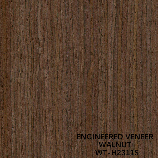 Recon Ceviz Ahşap Kaplama Düz Tahıl Standart Boyut 2500 * 640mm Kapalı Dekoratif İçin