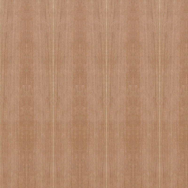 Doğal Kırmızı Meşe Ahşap Kaplama Fantezi Mdf / Sunta Kabin Panelleri İçin Düz Tahıl 2440/2745/3050mm Uzunluk