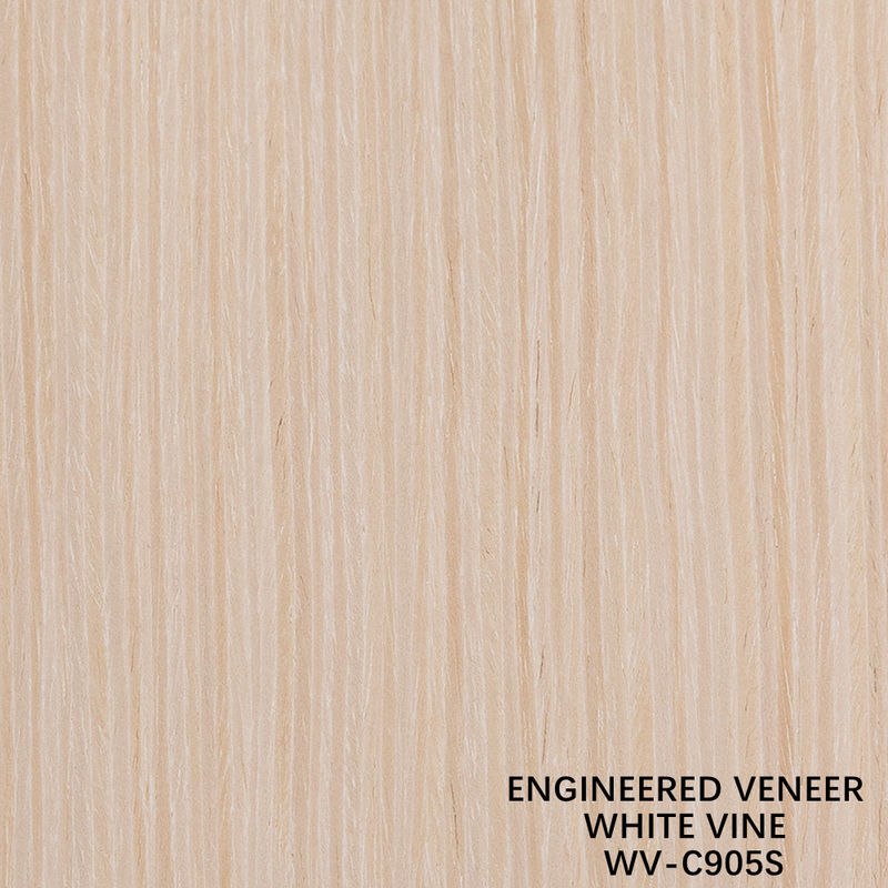Rekonstitüsiyonlu Dekoratif Mühendislik Ahşap Yaprakları Finer White Vine 905S 0.5mm