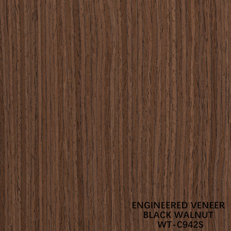Mühendislik Fındık Ahşabı Finer Çeyreği Kesilmiş Dikey Taneler 942s/943s İç Kapılar İçin