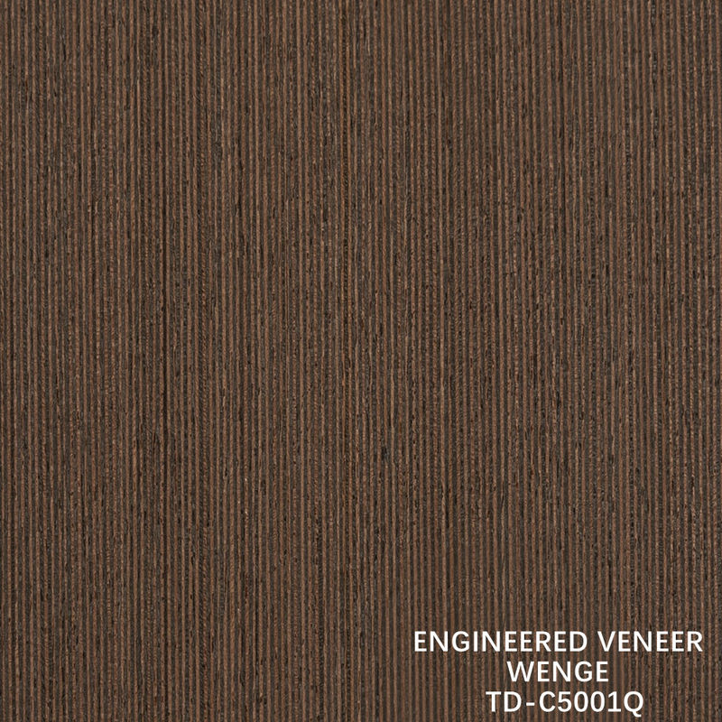 Recon Wenge Ahşap Finer Düz çizgi kalınlığı 0.15-1.8mm İç Kapılar ve Pencereler İçin Döner