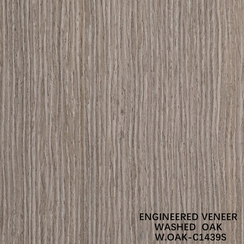 Yeniden Yıkanmış Meşe Ahşabı Fener Dilimleme Teknikleri Dikey Taneler Standart Boyutu 2500*640mm Dahili Dekoratif Tahta